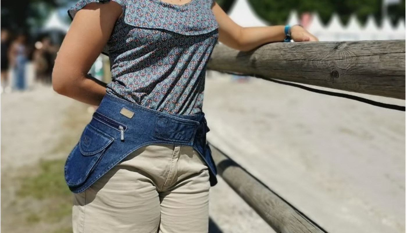 Pour toutes vos activités, emportez avec vous la ceinture double Jean Denim !